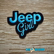 On A Whim Hats Jeep Girl Iron-On Patch