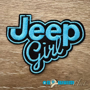 On A Whim Hats Jeep Girl Iron-On Patch