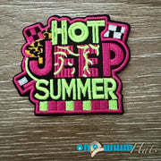 On A Whim Hats Jeep Summer Iron-On Patch