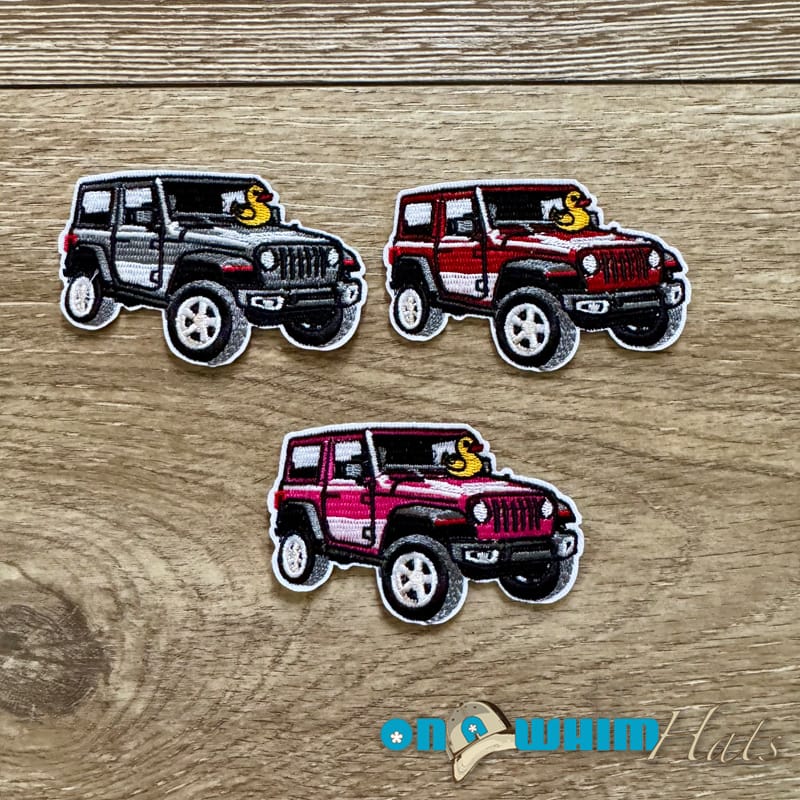On A Whim Hats Jeepish Iron-On Patch
