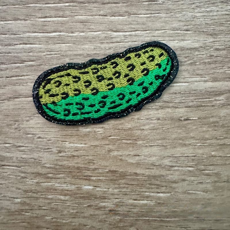 On A Whim Hats Just a Pickle Iron-On Patch