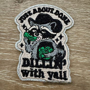 On A Whim Hats Just about Done Iron-On Patch
