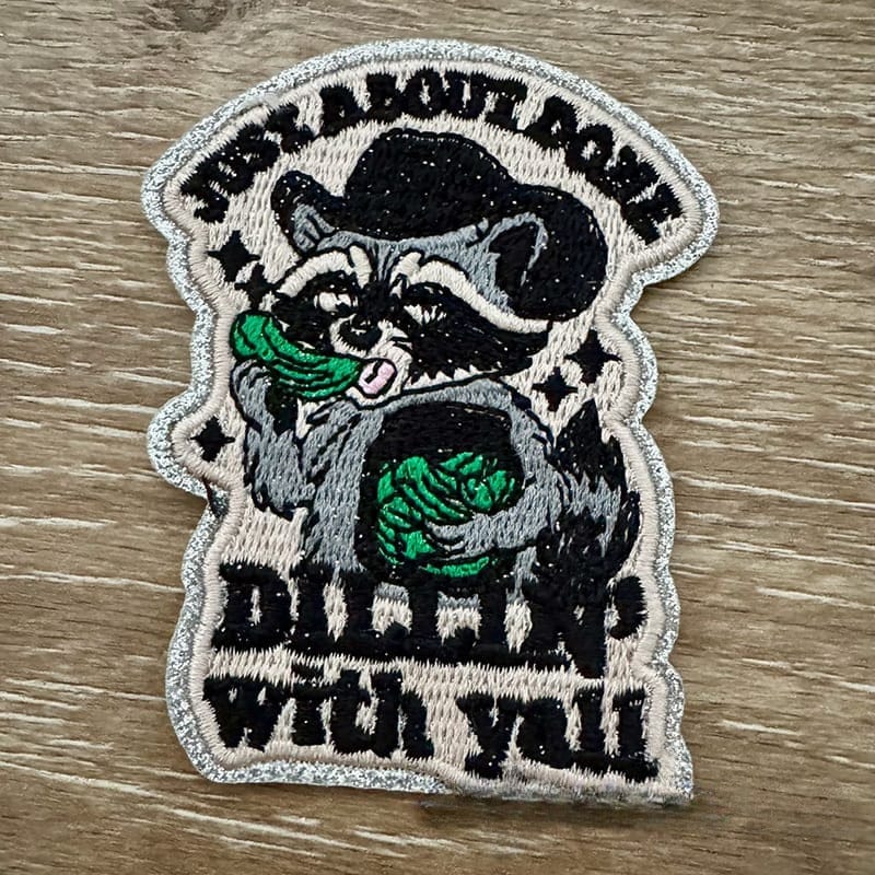 On A Whim Hats Just about Done Iron-On Patch