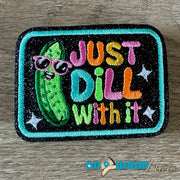 On A Whim Hats Just Dill With It Iron-On Patch