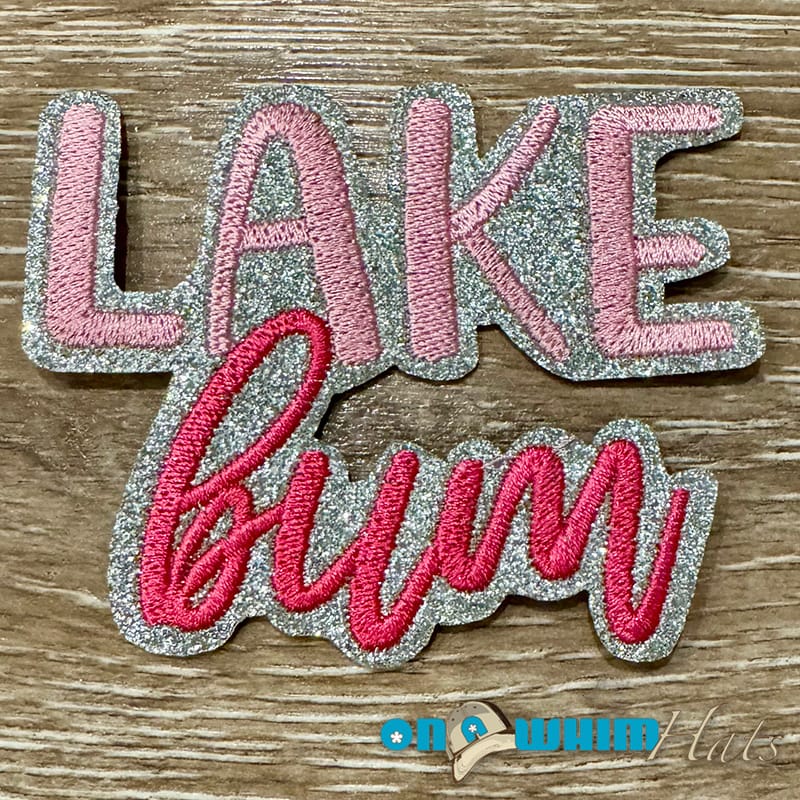 On A Whim Hats Lake Bum Iron-On Patch