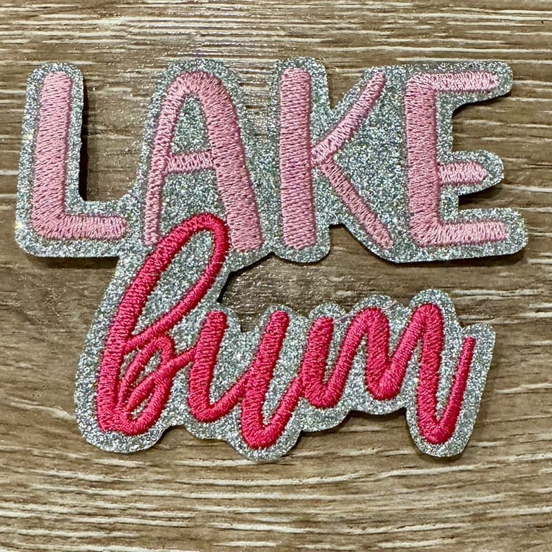 On A Whim Hats Lake Bum Iron-On Patch