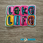 On A Whim Hats Lake Life Iron-On Patch