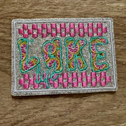 On A Whim Hats Lake Life Iron-On Patch
