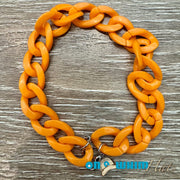 On A Whim Hats Large Orange Acrylic Hat Chain