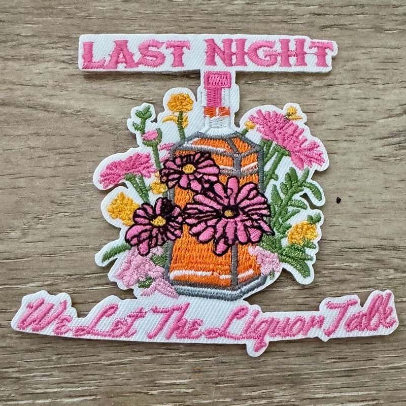 On A Whim Hats Last Night Iron-On Patch