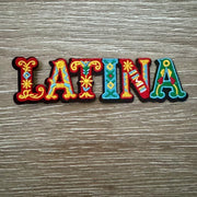 On A Whim Hats Latina Iron-On Patch