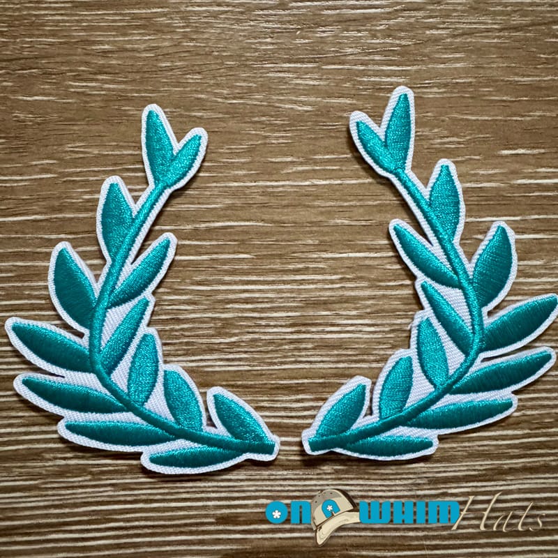 On A Whim Hats Leaves Set Iron-On Patch