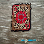 On A Whim Hats Leopard Ace Iron-On Patch