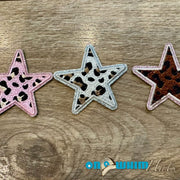 On A Whim Hats Leopard Star Iron- On Patch