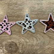On A Whim Hats Leopard Star Iron- On Patch