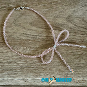 On A Whim Hats Light Pink Bow Hat Chain