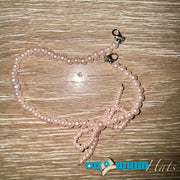 On A Whim Hats Light Pink Bow Hat Chain