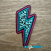 On A Whim Hats Lightening Bolt Iron-On Patch