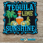 On A Whim Hats Lime and Sunshine Iron-On Patch