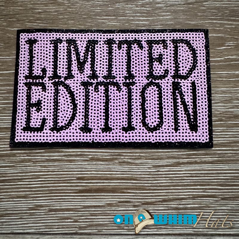 On A Whim Hats Limited Edition Sequin Iron-On Patch