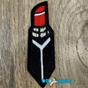 On A Whim Hats Lipstick Iron-On Patch