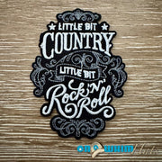 On A Whim Hats Little Bit Country Iron-On Patch