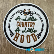 On A Whim Hats Little Country Little Hood Embroidered Iron-On Patch