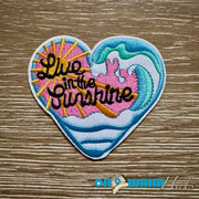 On A Whim Hats Live in the Sunshine Iron-On Patch