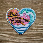 On A Whim Hats Live in the Sunshine Iron-On Patch