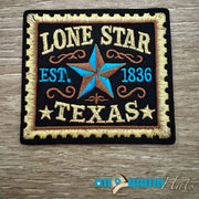 On A Whim Hats Lone Star Iron-On Patch