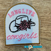 On A Whim Hats Long Live Embroidered Iron-On Patch