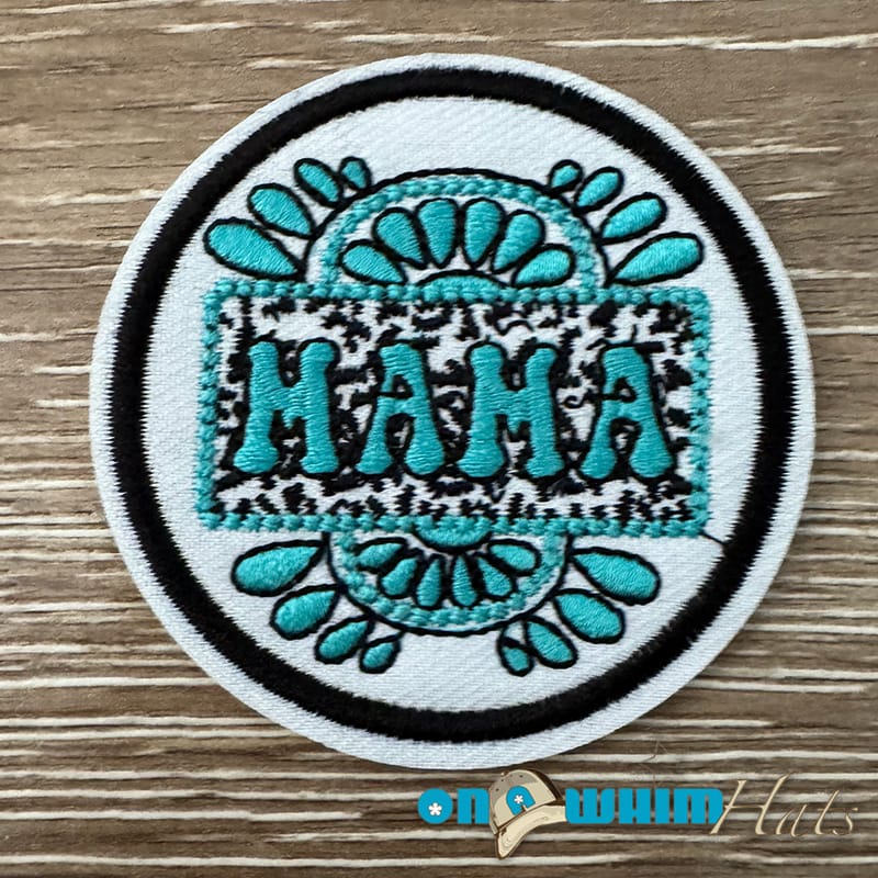 On A Whim Hats Lovely Mama Iron-On Patch