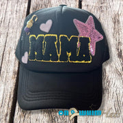 On A Whim Hats Mama - Lavender and Black