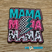 On A Whim Hats Mama Mama Mama Iron-On Patch
