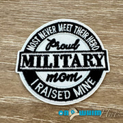 On A Whim Hats Military Mom Iron-On Patch