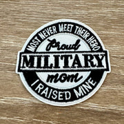 On A Whim Hats Military Mom Iron-On Patch