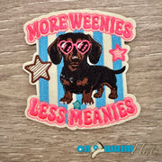 On A Whim Hats More Weenies Iron-On Patch