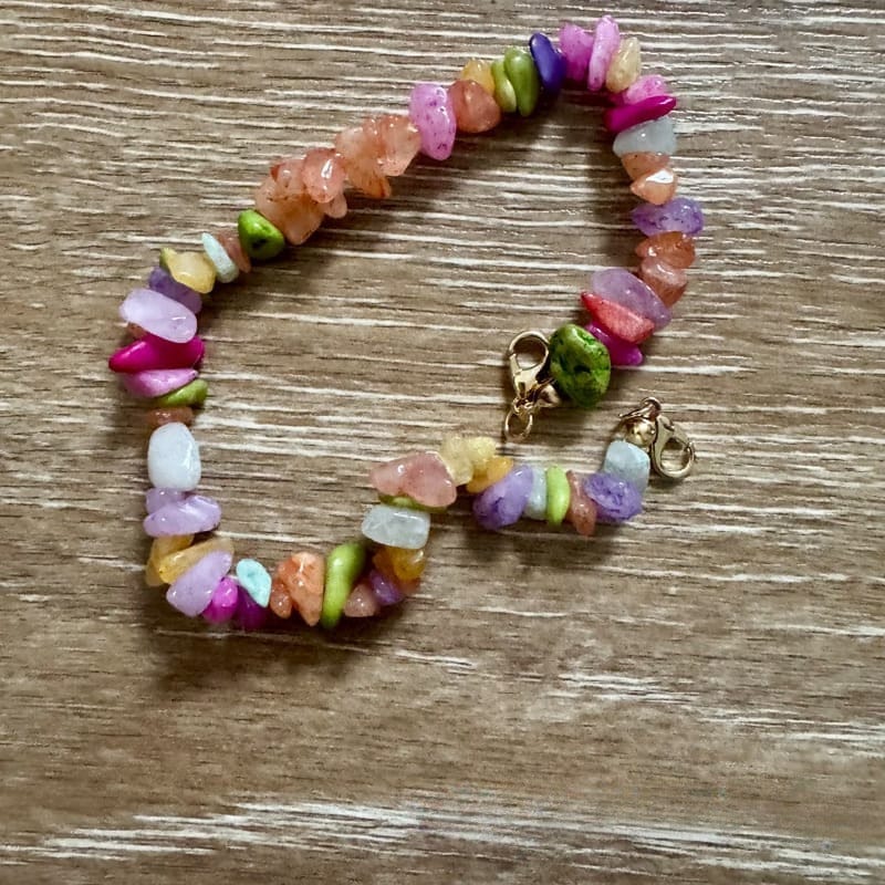 On A Whim Hats Multi-Color Stone Hat Chain