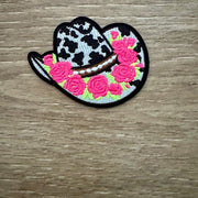 On A Whim Hats Neon Cowgirl Hat Iron-On Patch