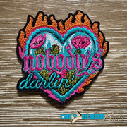 On A Whim Hats Nobody's Darlin' Iron-On Patch