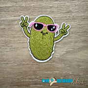 On A Whim Hats One Cool Pickle Iron-On Patch