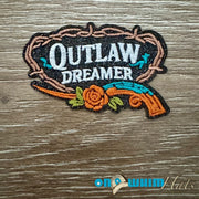 On A Whim Hats Outlaw Dreamer Iron-On Patch