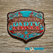 On A Whim Hats Party  Iron-On Patch