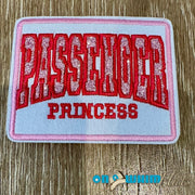 On A Whim Hats Passenger Princess Iron-on Embroidered Patch