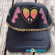 On a whim Hats Peace Heart - Pink