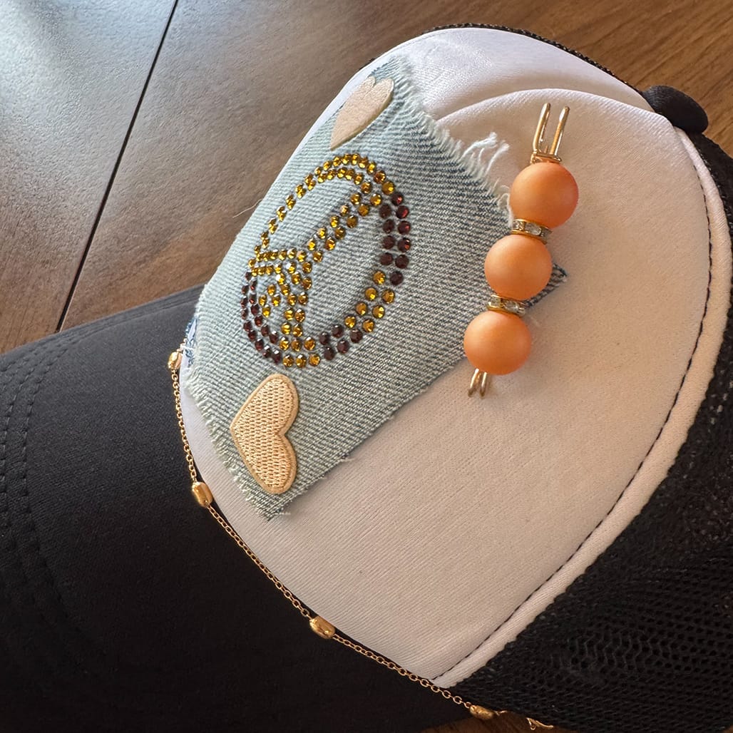 On A Whim Hats Peace of Denim