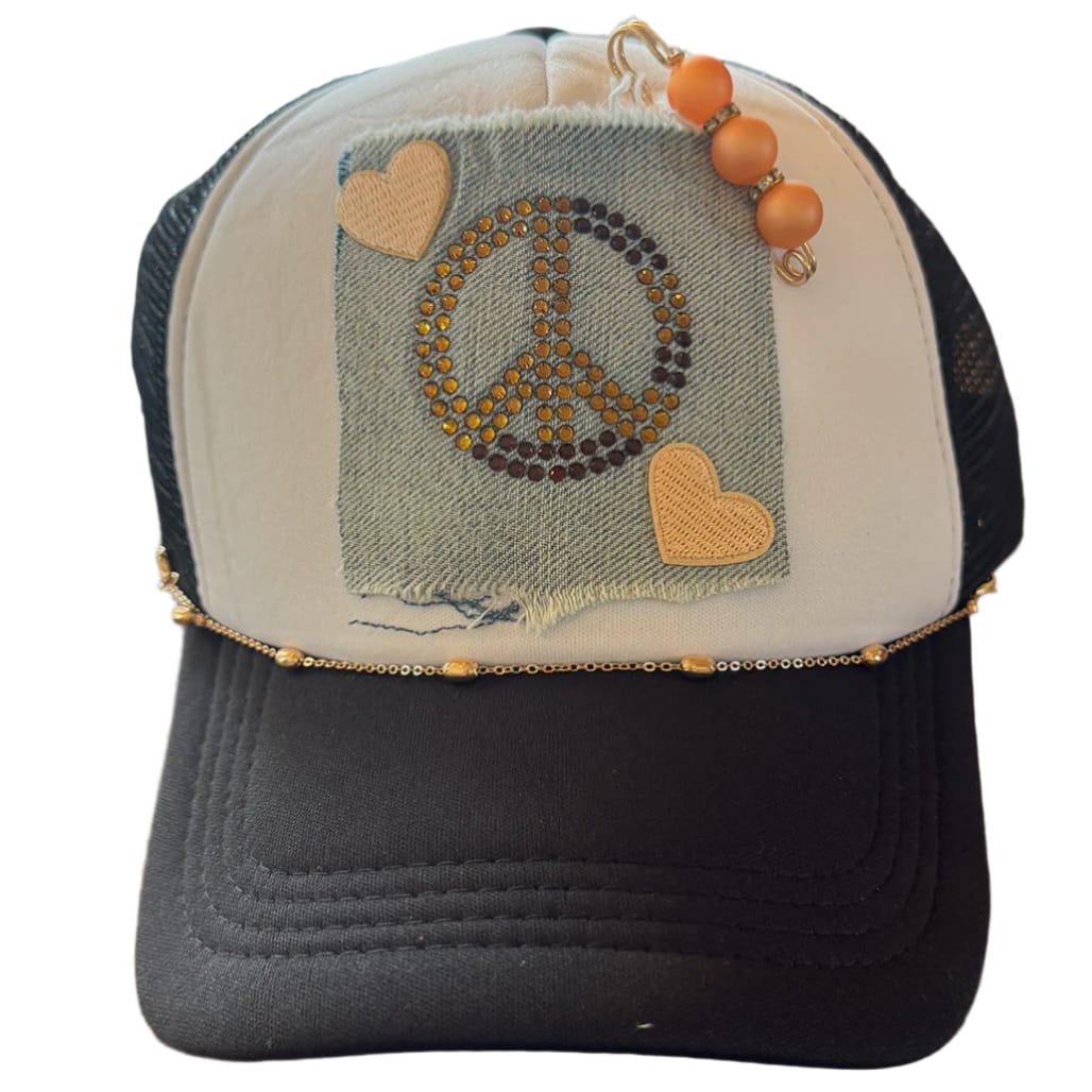 On A Whim Hats Peace of Denim