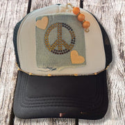 On A Whim Hats Peace of Denim