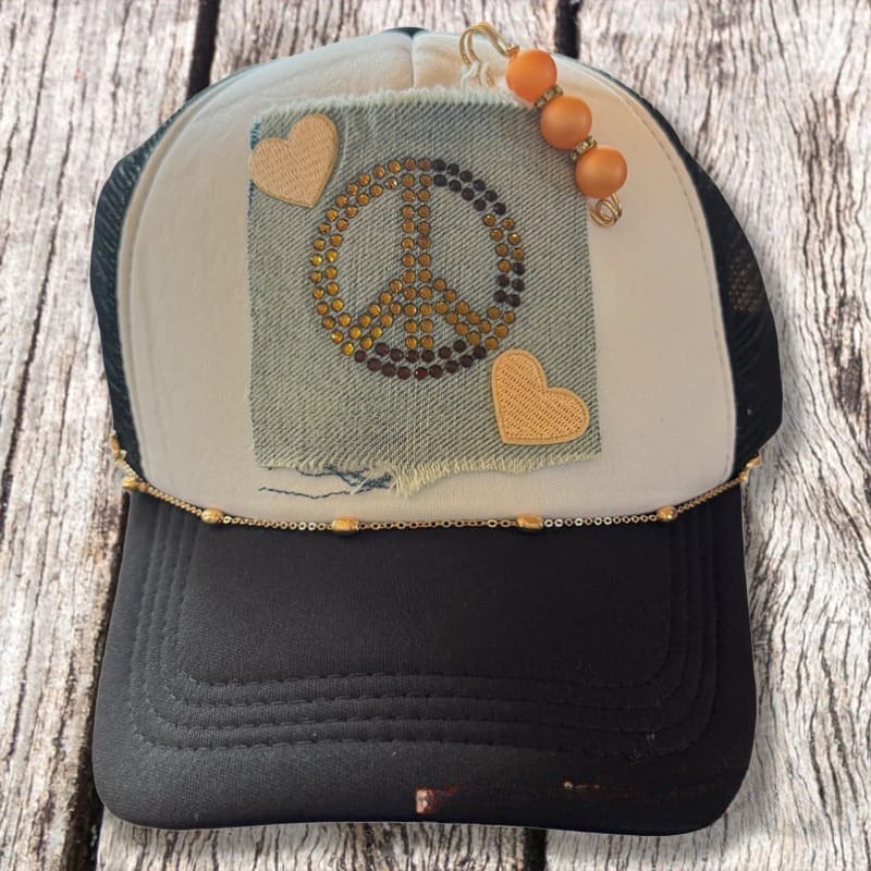 On A Whim Hats Peace of Denim