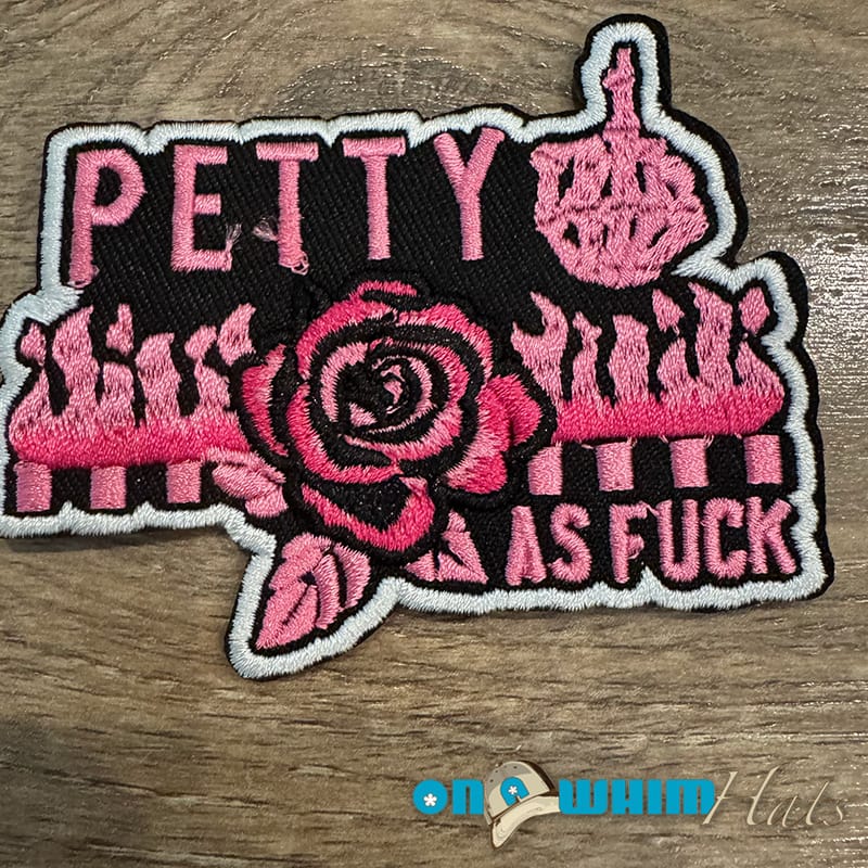 On A Whim Hats Petty As F Iron-On Patch